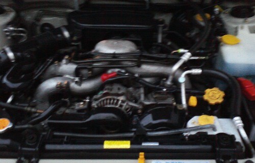 Subaru Forrester engine detailed by Fifty Dollar Detail